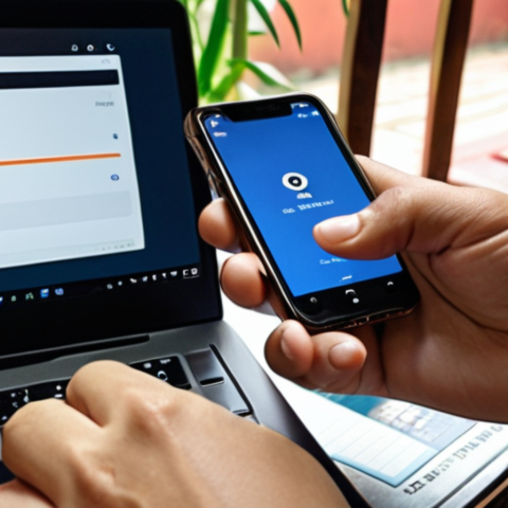 **

A close-up shot of a Vietnamese person meticulously comparing a crypto wallet address on their phone to one on their laptop screen. Focus on the attention to detail, with a VND 10,000 bill subtly placed nearby to symbolize sending a small test transaction. The background shows a typical Vietnamese home setting.
 

**