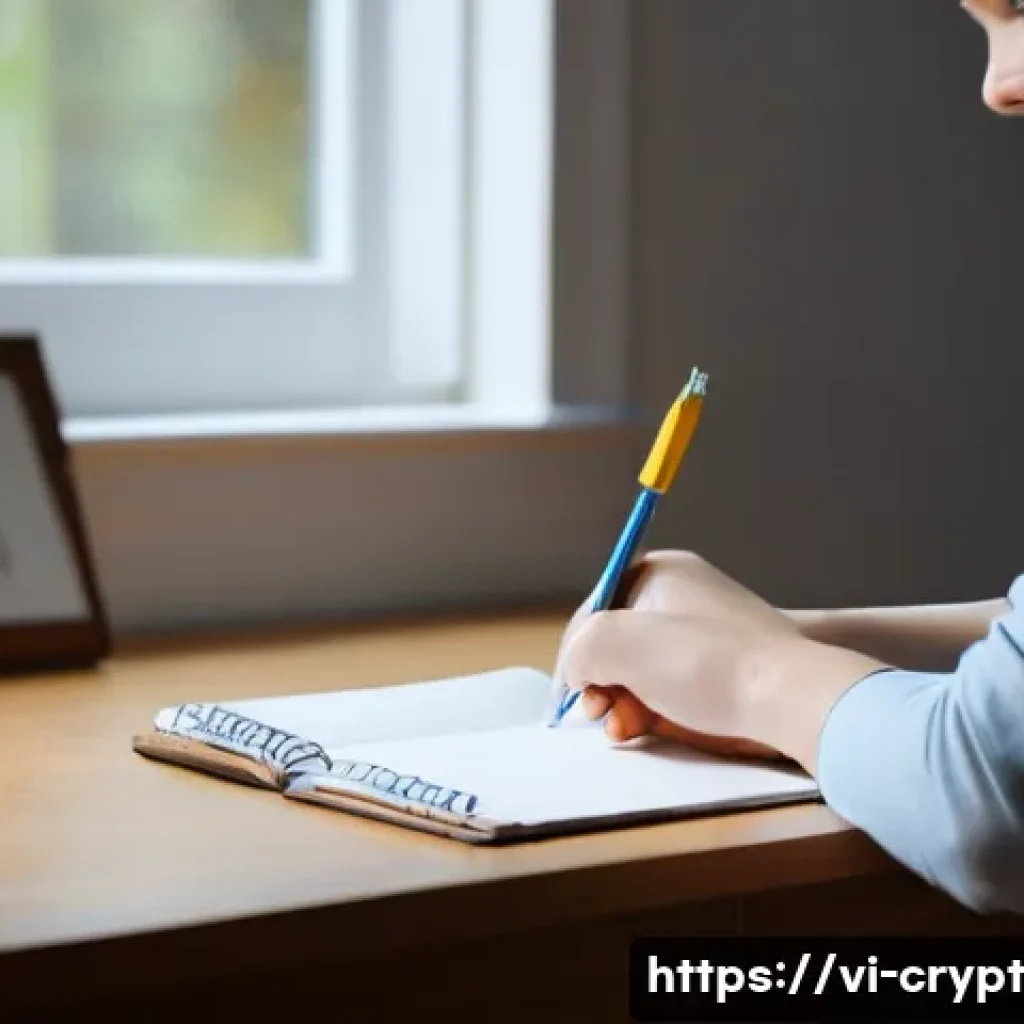 암호화폐 지갑 안전하게 사용하는 방법 - **Prompt 1: Safeguarding the Seed Phrase**
"A person, aged late 20s to early 30s, with a focused...